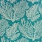 Upstate Fabrics Turquoise Sea Coral Outdoor Fabric